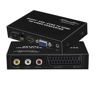 composite av vga rgb scart to hdmi compatible converter scaler switcher adapter rcavgascart in to hdmi compatible