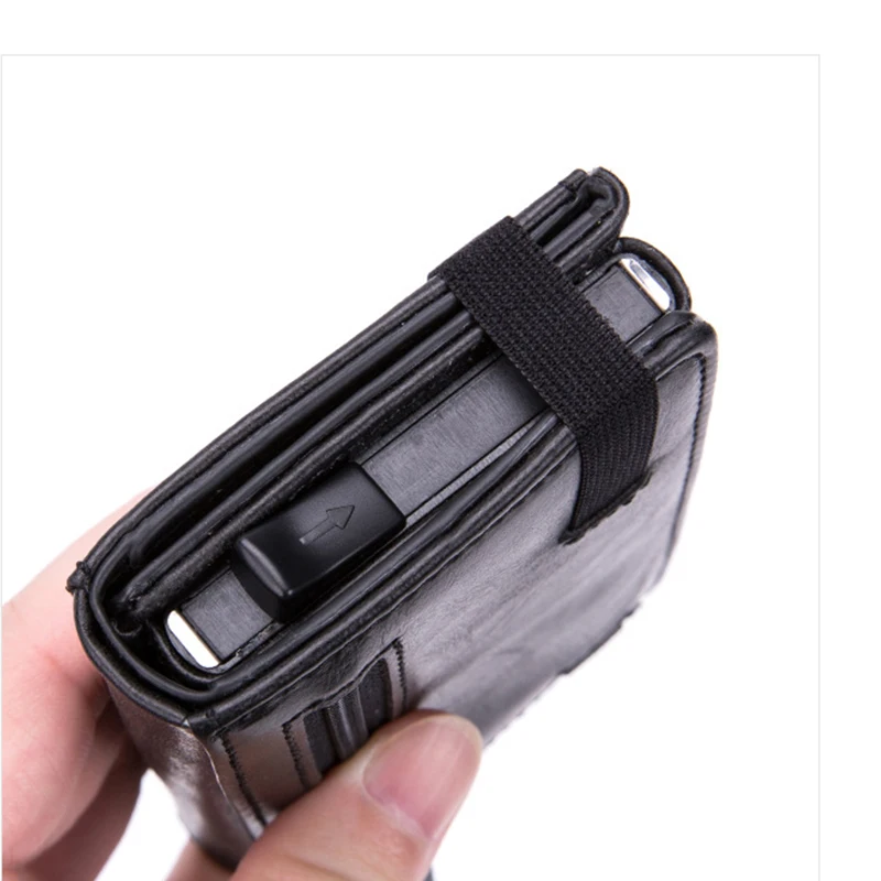 BISI GORO защитный бумажник из искусственной кожи многофункциональный мужской клатч