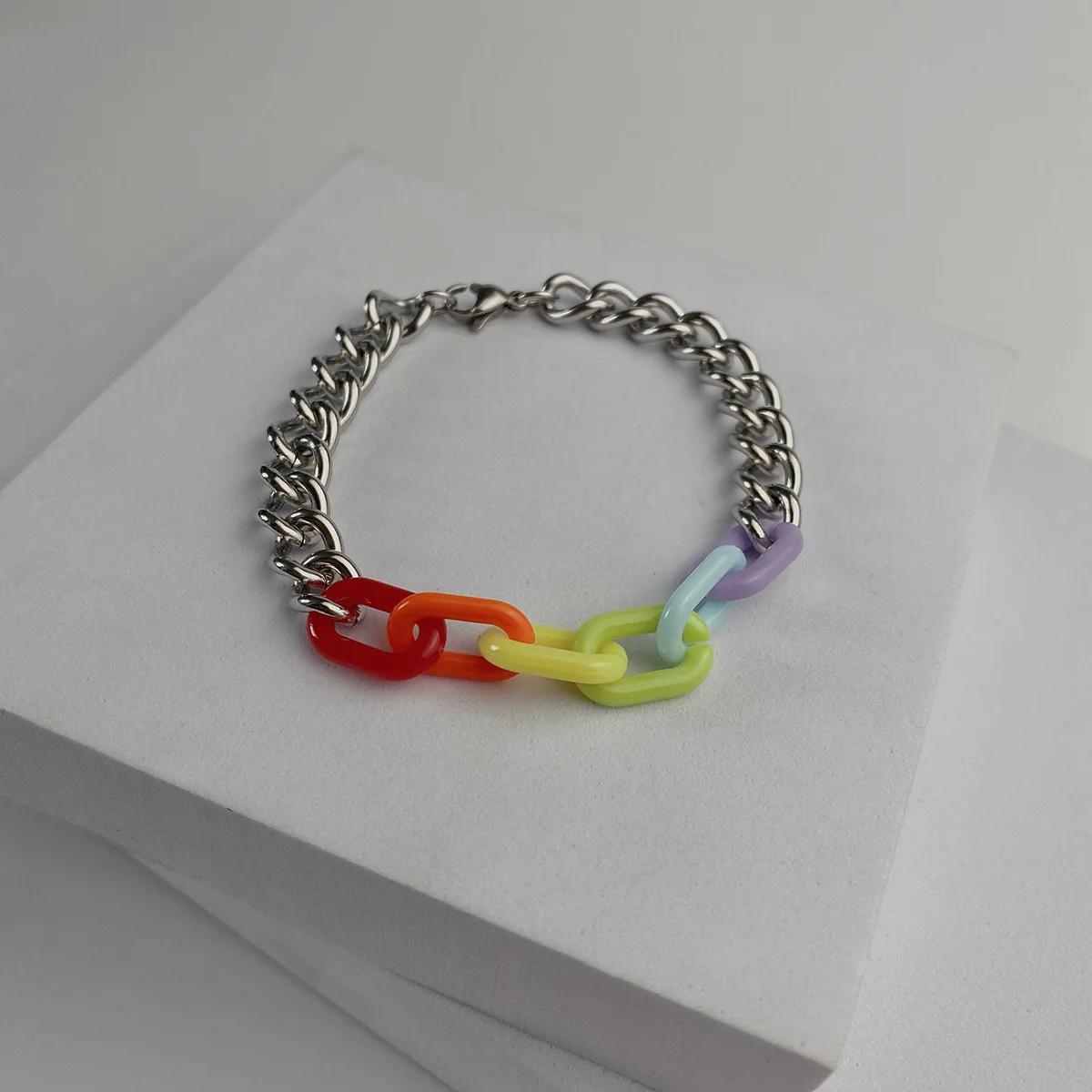 Браслет на запястье женский Sindlan серебристый нержавеющая сталь 1 шт. в стиле панк