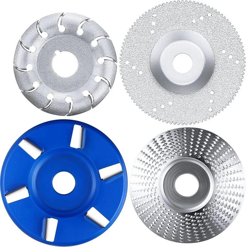 

Angle Grinder Wood Carving Disc 12 Teeth Polishing Shaping Disc 6 Teeth Turbo Carving Disc Diamond Cutting Tool 4 Pieces