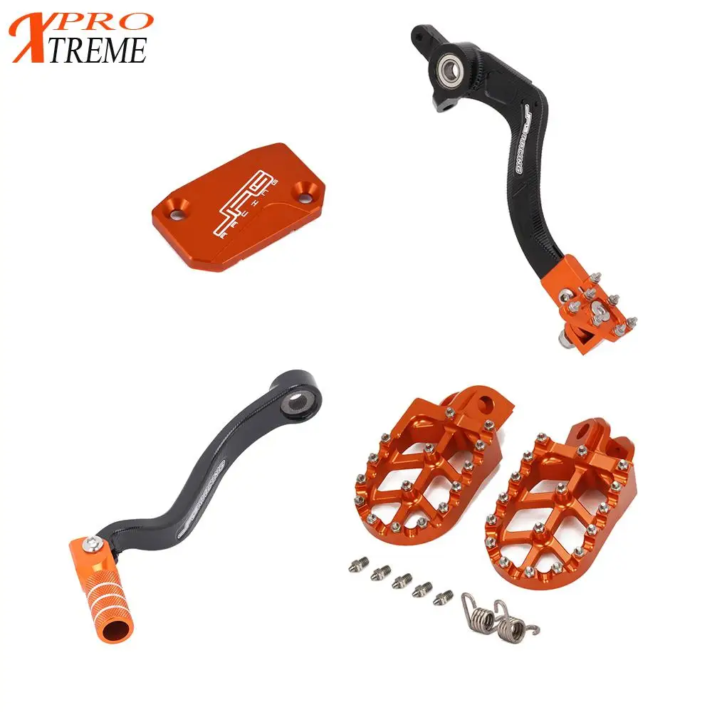 

Foot Pegs Pedals Rests Shifter Shift Foot Brake Pedal Lever Pump cover For KTM SX125 SX 125 SX-F250 SX-F 250 XCF-W250 XCF-W 250