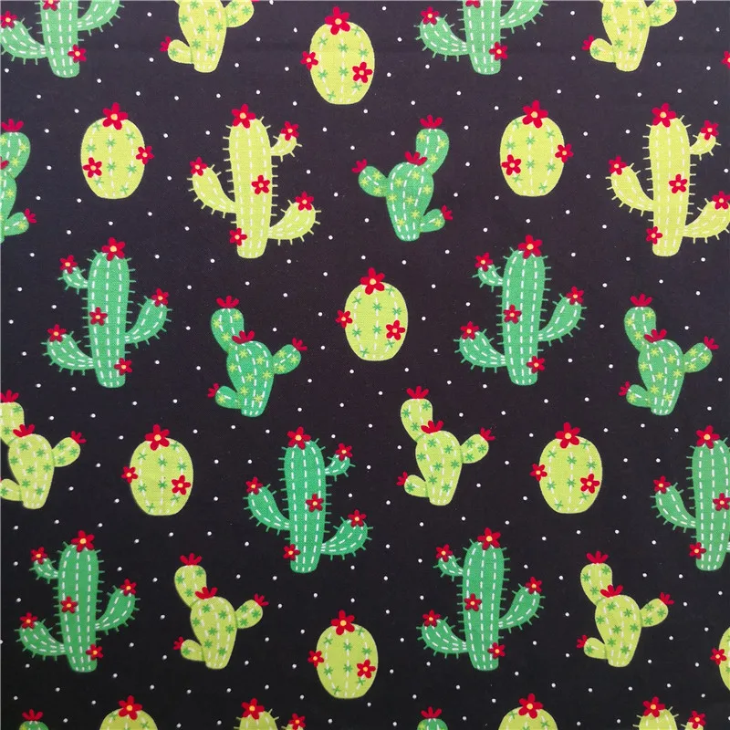 Ткань с кактусами ткань растениями | Дом и сад