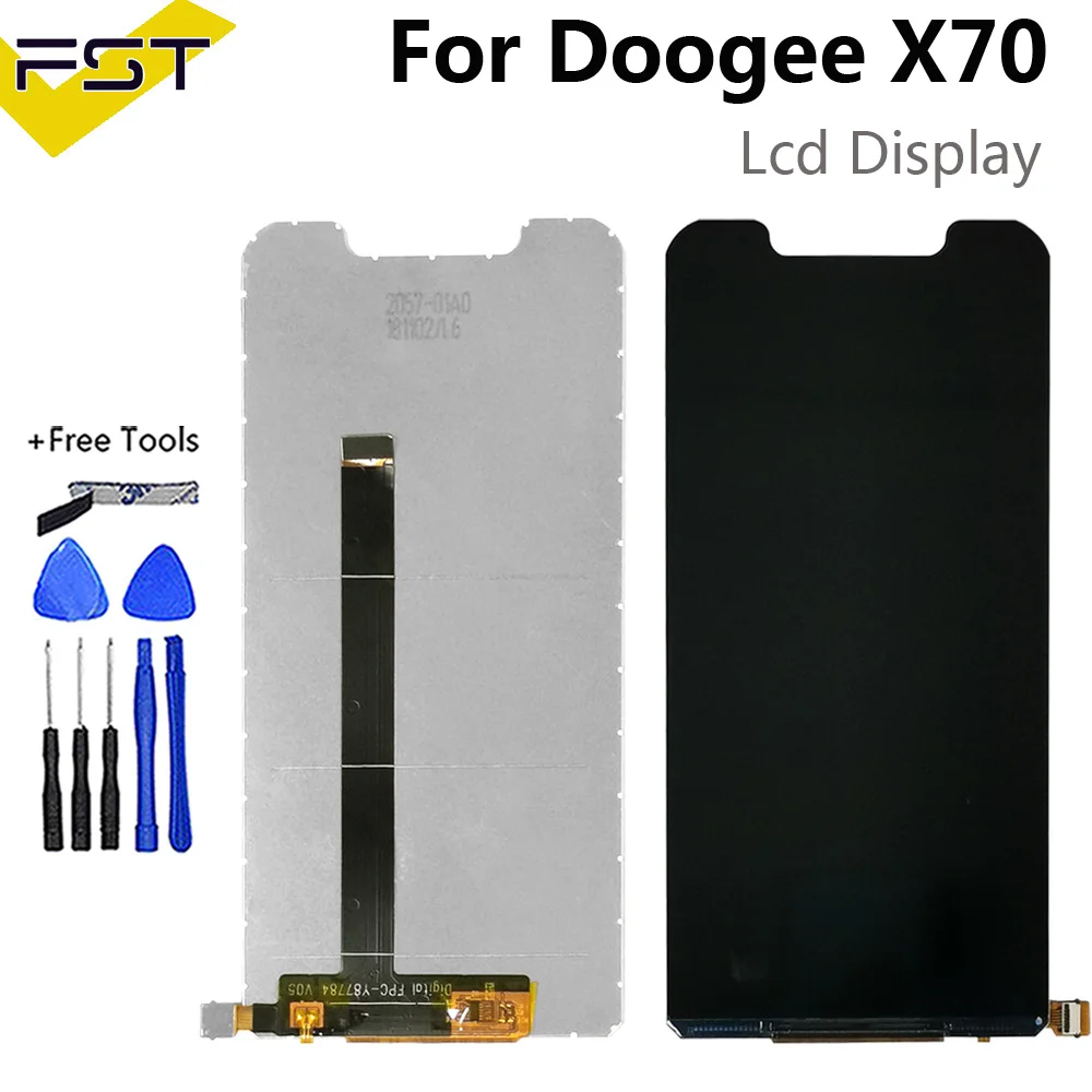 ЖК дисплей и дигитайзер сенсорного экрана для Doogee X70 черный 5 дюйма запасные части