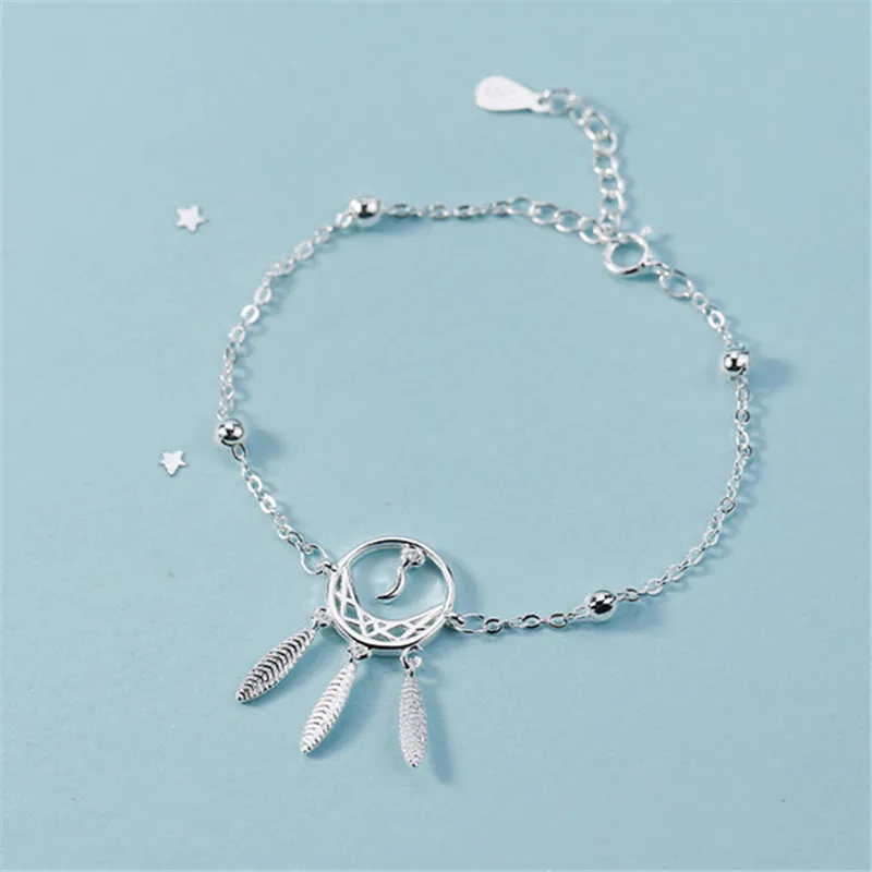 

SJVCO-59 new 2021 Tassel Feather Charm Bracelet For Women Bracelet &Bangle Fashion Party Jewelry