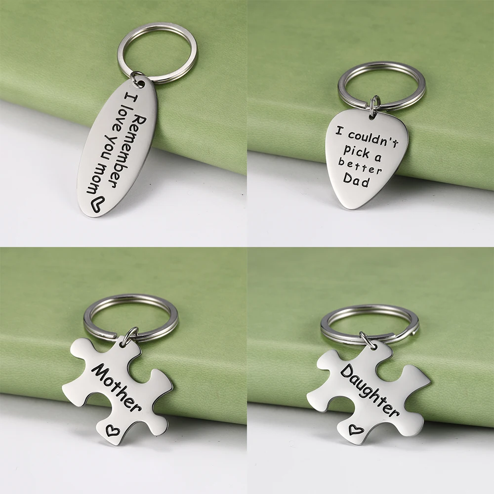 Мое кольцо в форме ключа семья мать отец сестра папа мама 316L нержавеющая сталь