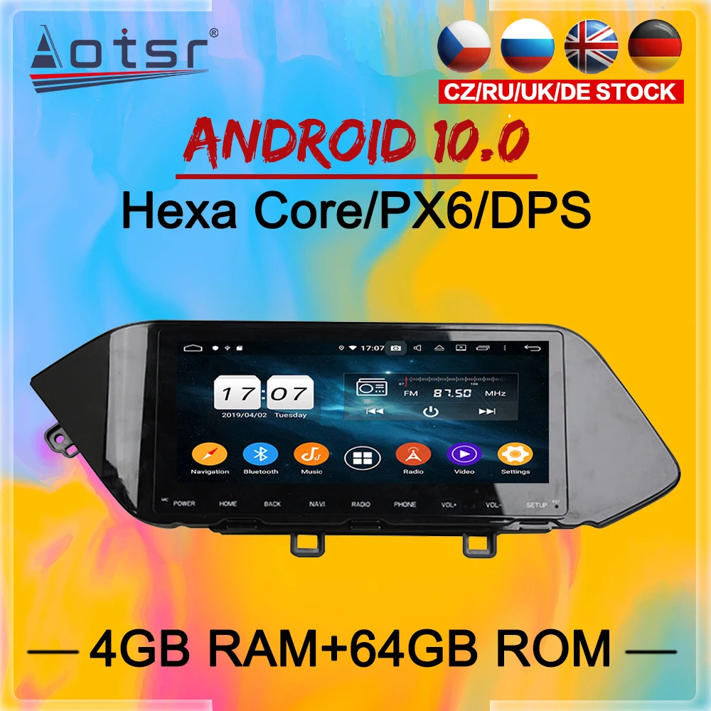 baratas 2 Din Tela De Toque Ips Android 10 Reprodutor Multimídia Do Carro Para Hyundai Sonata 2020 Navegação Gps áudio Rádio Unidade Cabeça Estéreo Wifi