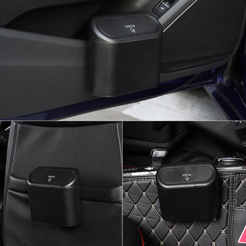Car Trash Rubbish Can Garbage Collector Auto Door Seat Back Organizer Storage Box Holder Bin Paper Dustbin Bag Accessories | Автомобили и