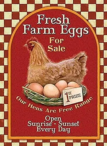 

Новый Винтажный Ретро металлический жестяной знак свежие яйца на ферму для продажи домашний бар клуб кухня Ресторан Настенный декор таблич...