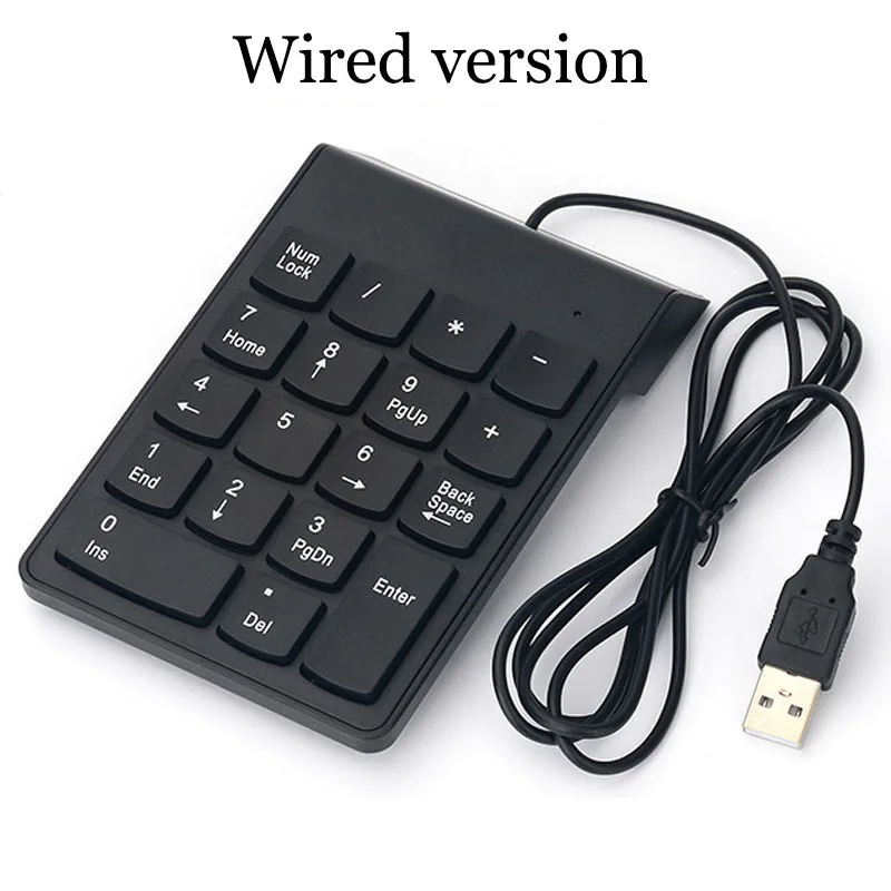 Офисная Клавиатура для одной руки легкая шоколадная беспроводная цифровая