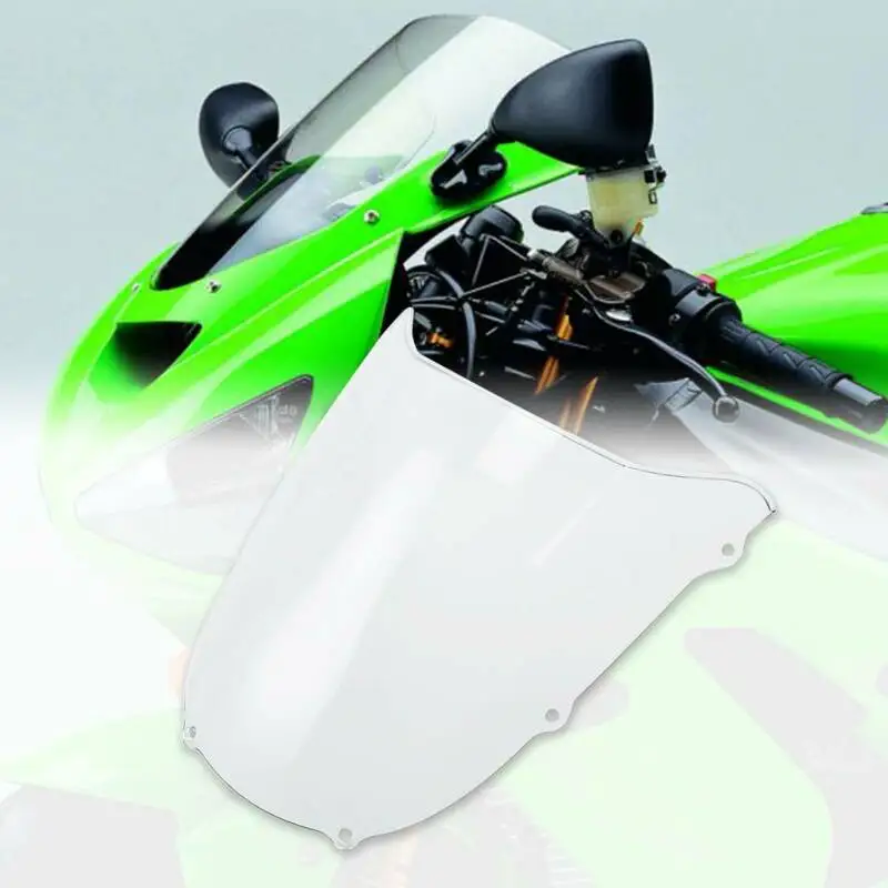 Ветровое стекло для мотоцикла с двойным пузырьком Kawasaki Ninja ZX 6R ZX600 1998 99|Козырьки от