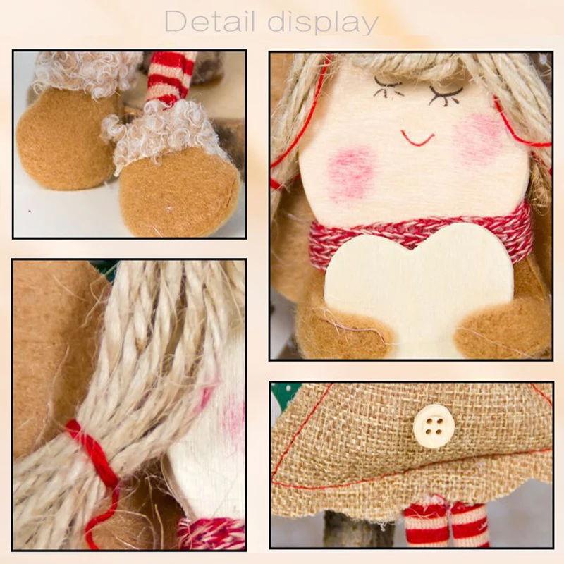 Рождественский Ангел ткань кулон в форме Куклы Орнамент веселая Рождественская