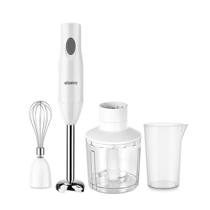

DISONNE 4-In-1 Household Multifunctional Handheld Food Stick Baby Food Supplement Machine Meat Grinder Egg Beater(US Plug)
