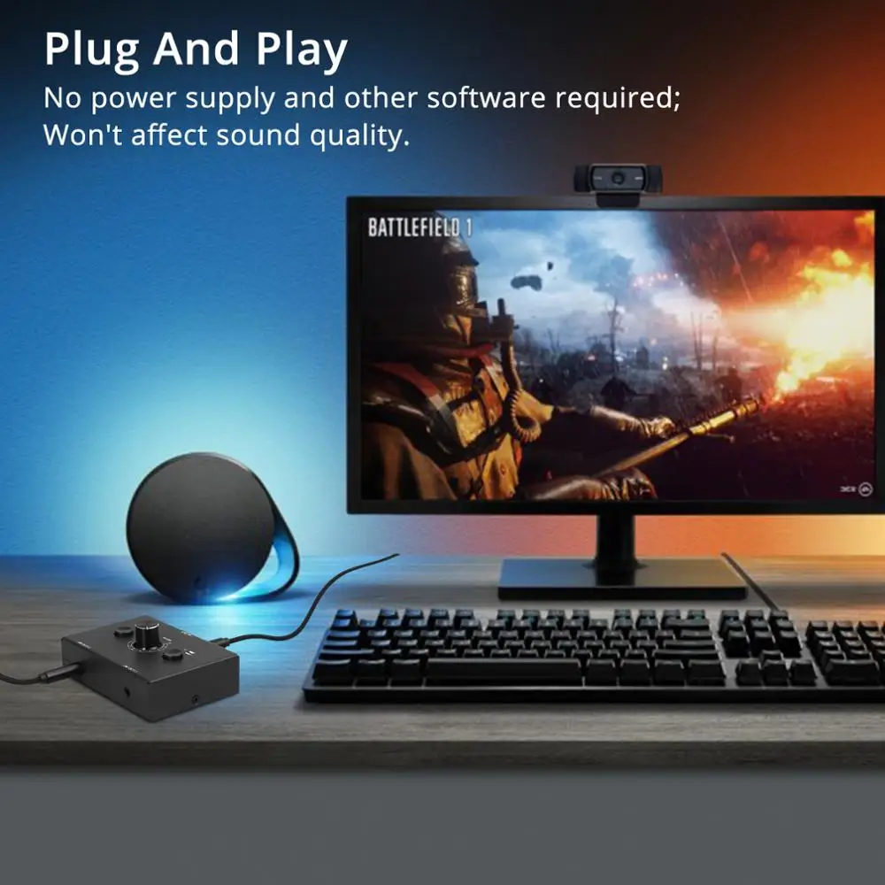 Двухнаправленный аудиопереключатель LiNKFOR 3 5 мм сплиттер 2x1/1x2 с кнопкой