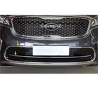 Для Kia Sorento L 2015 2016 2017 корпус автомобиля ABS хромированный номерной знак Отделка Передняя гонка решетка гриль решетка капоты Панель рамка