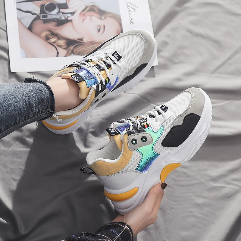 

2020 spring new daddy shoes women's shoes versatile sports shoes fashion running leisure Women's shoes Korean version
