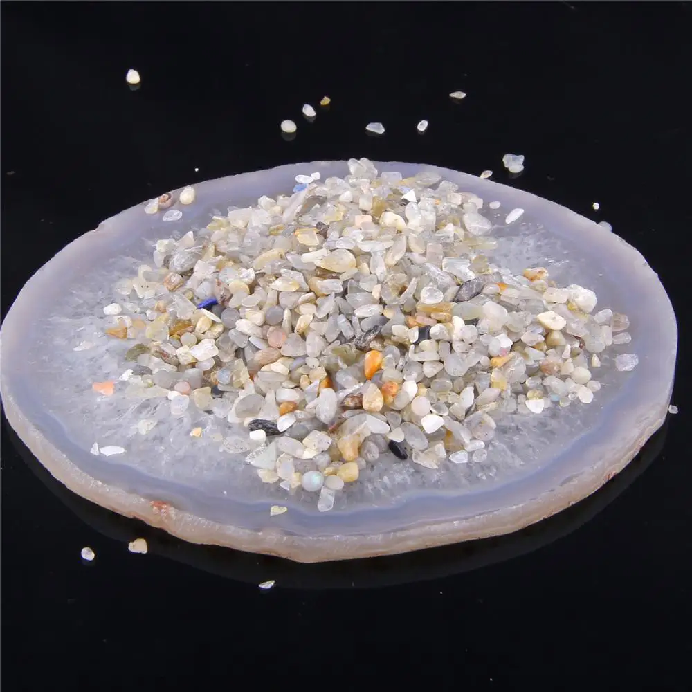 Бусины с натуральным кристаллом Лабрадорита нестандартные гравюры