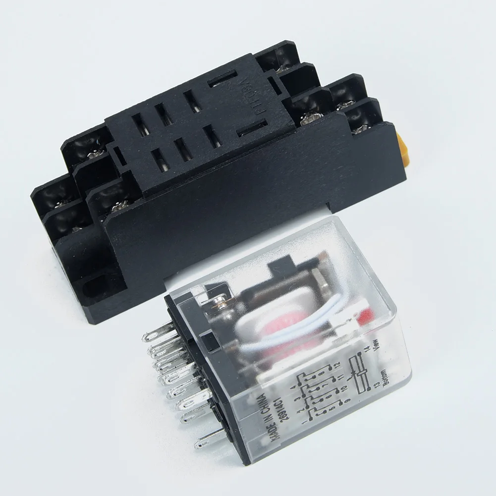 Универсальное реле мощности 10А LY2NJ DPDT 8 контактов с гнездом 12/24/110/220/230 в|Реле| |