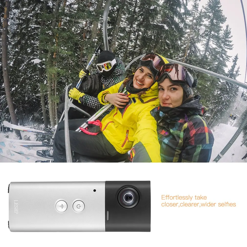360 градусов камера VR панорамный фотоаппарат вид Wifi Двойные линзы сферическое видео изображение в режиме реального времени бесшовный рекордер 8MP