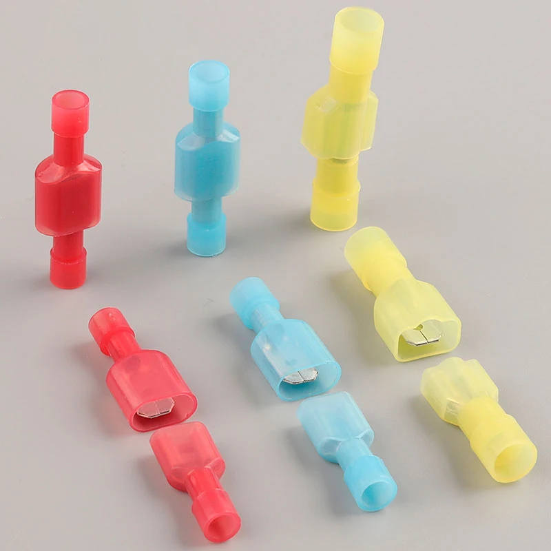 Нейлон Латунь Мужской Женский стыковой Терминал Лопата совместных обжимная