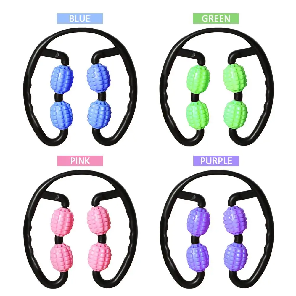 

Fitness Ball Leg Massage Stick Massage Roller Roller Massage Stick Deep Tissue Massager 360 Degree Ring Clip 4 Colors