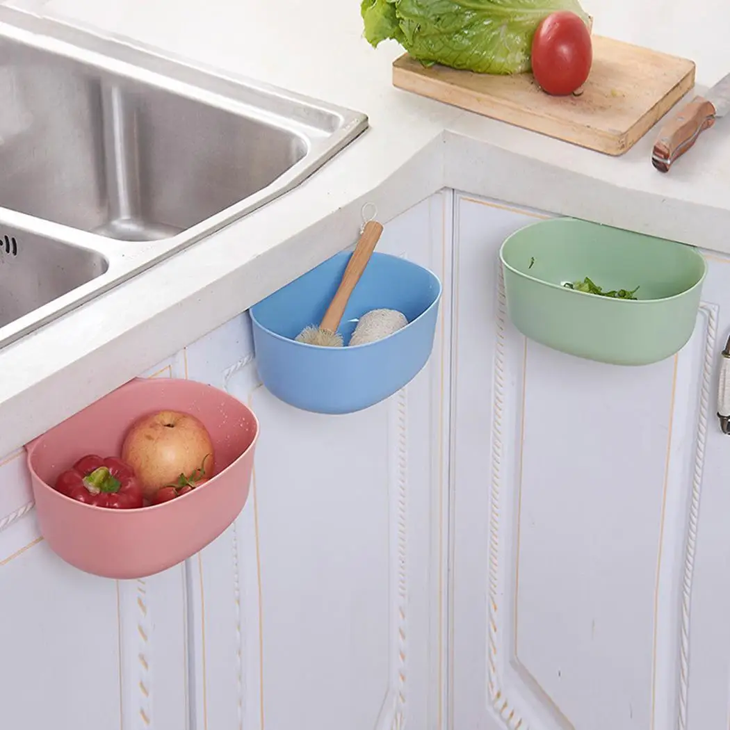 Домашняя кухонная дверь шкафа висячая мусорная корзина мини-корзина для