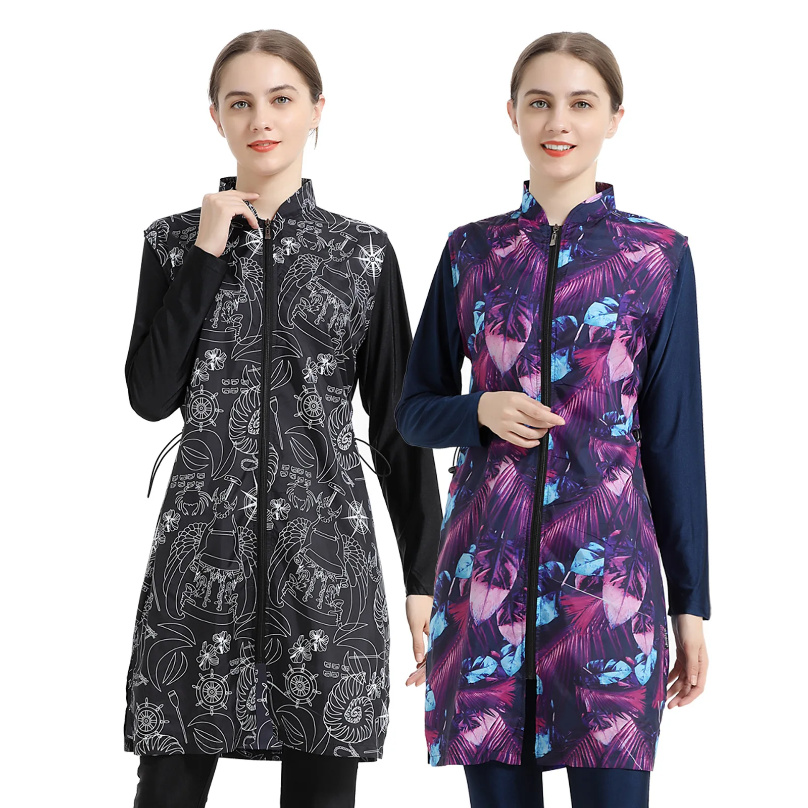 Женские мусульманские купальники размера плюс Baju купальный костюм из трех
