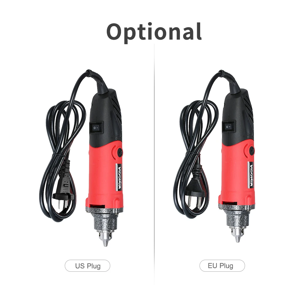 

EU/US 220V KKmoon Multifunctional Electric Grinder Set 6-Speed Variable Speed Electric Drill Rotary Tool with 16pcs Accessories
