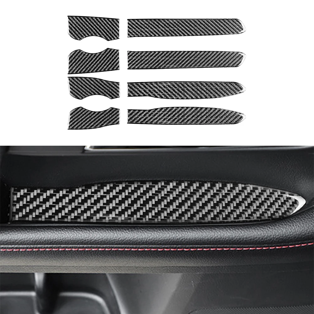 

Door Storage Slot Gate Groove Pad Decal Decoration Cover Trim for Toyota 4Runner 2010-2020 Car Interior Accessory Carbon Fiber