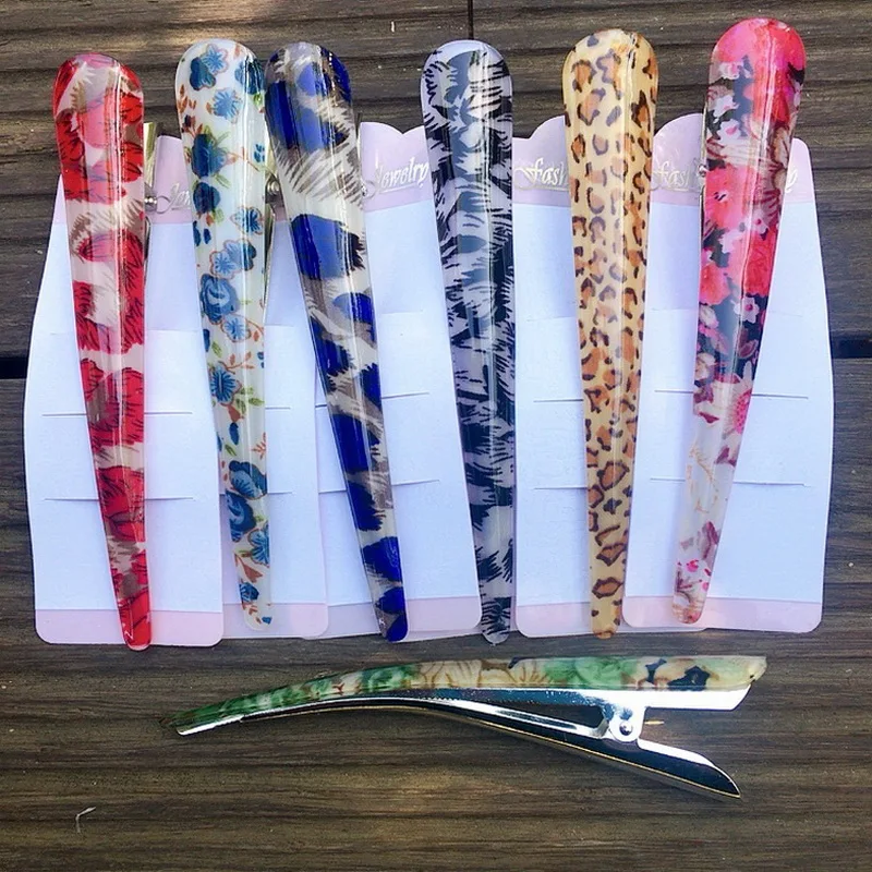 Женские большие заколки для волос 2 шт. модные в форме банана длинные девочек