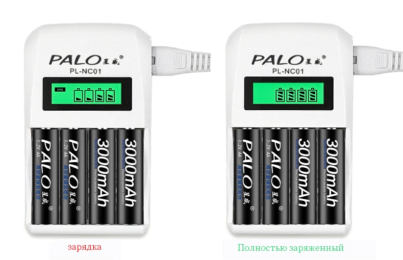 PALO оригинальные 1,2 V AA перезаряжаемые батареи 3000mAh Ni-MH AA перезаряжаемая батарея для камеры анти-падения игрушечного автомобиля
