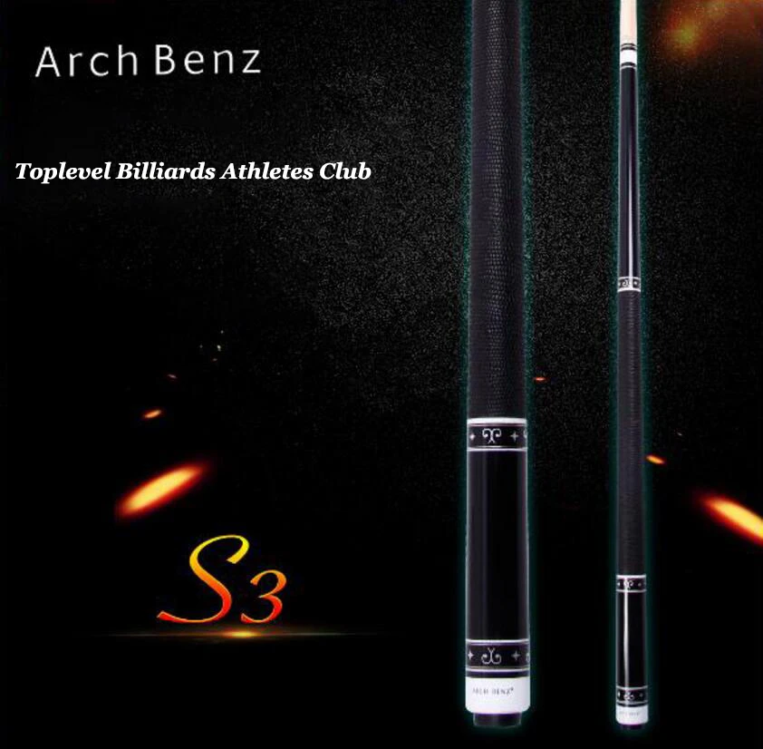 

Высококачественный бильярдный кий Arch Benz S3 1/2, набор бильярдных киев с наконечником 13 мм, 149 см, профессиональные принадлежности для бильярда