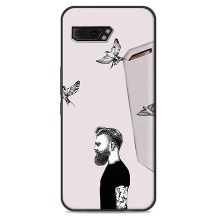 A5 ТПУ чехол для телефона Asus ROG Phone 2 окрашенные Мультяшные Чехлы ZS660KL задняя крышка для Asus ROG Phone II PhoneII бампер чехол - Цвет: A5