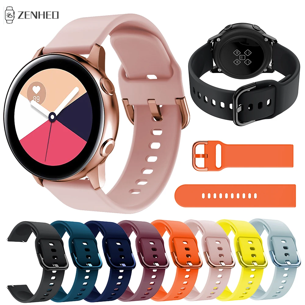 

20mm Silicone Band Strap For Samsung Galaxy Watch Active 1/2 Replacement Watch Strap For Samsung Galaxy Watch 42mm