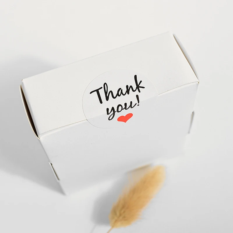 5 шт. прозрачная наклейка клейкая спасибо наклейки этикетки для печати круглая