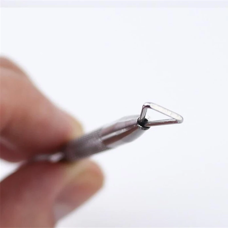 Приспособление для снятия лака ногтей из нержавеющей стали ручка с двойной