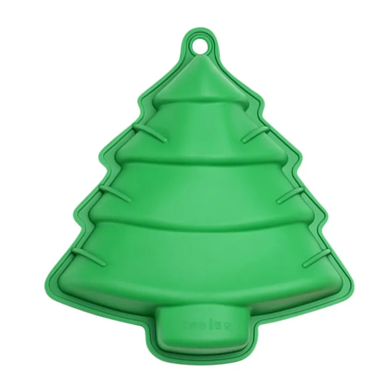 

Silicone Mold Christmas Tree Shaped Santa Claus Good Holiday Cake Baking Tray Candy Chocolate Jelly Color New Arrivals