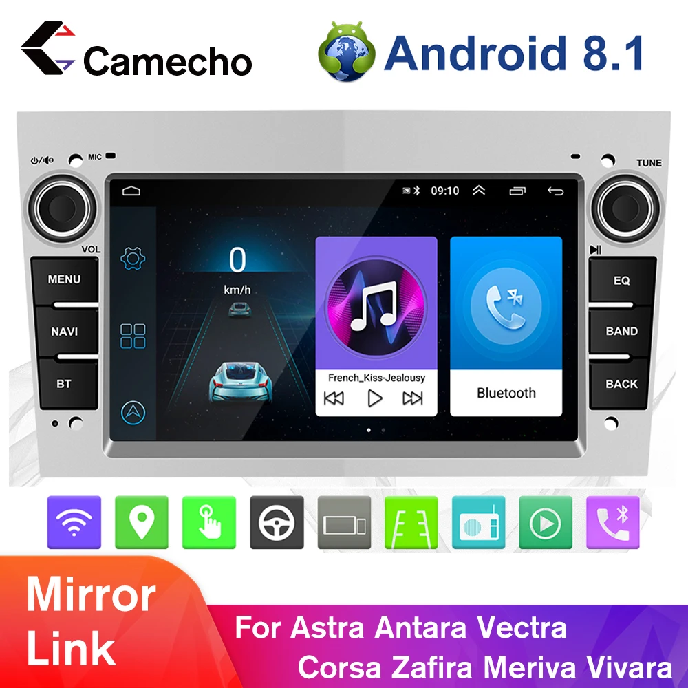 Автомагнитола Camecho 2 Din мультимедийный плеер для Astra Antara Vectra Corsa Zafira Meriva vivara Vivaro Combo