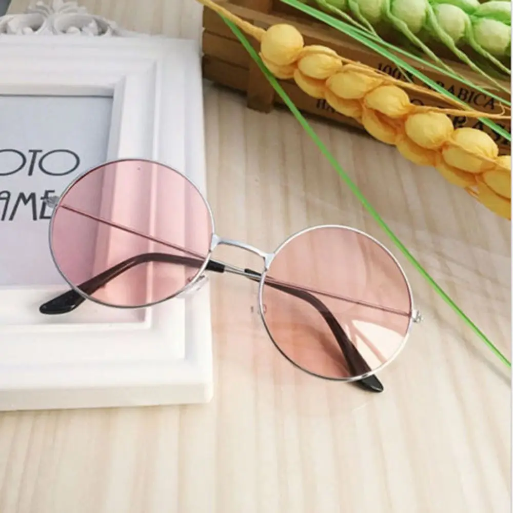 

Fashion Retro Round Sunglasses Ladies European And American Trend Eyewear Metal Frame Jelly Glasses