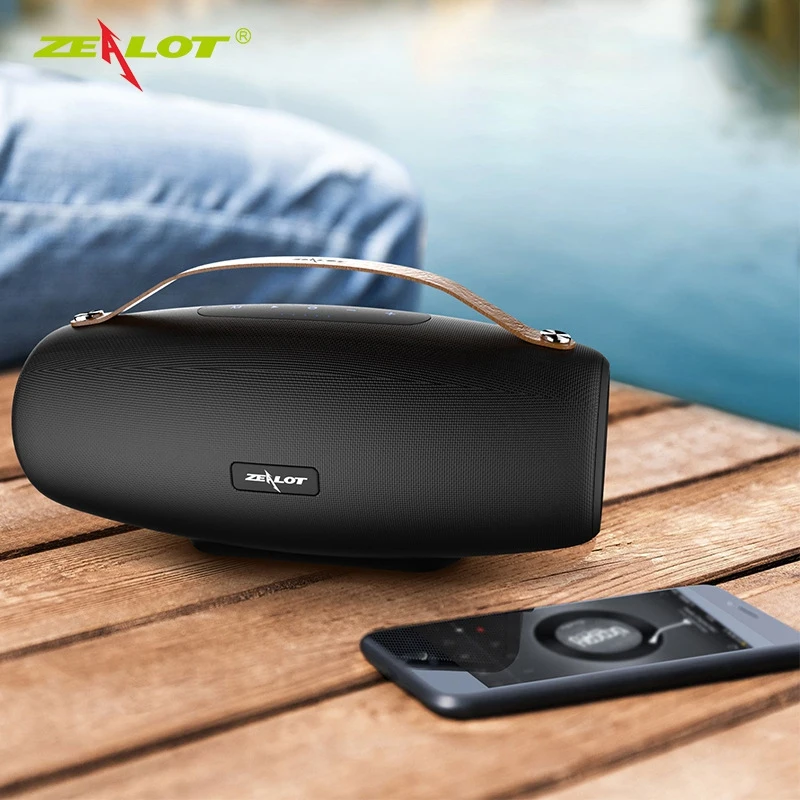 Беспроводная уличная портативная bluetooth колонка с сабвуфером квадратная