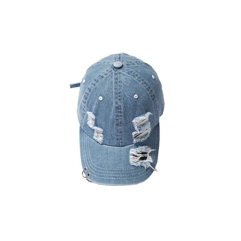 

Tide brand street Fanfan same style cowboy baseball cap hand-cut ins couple hat