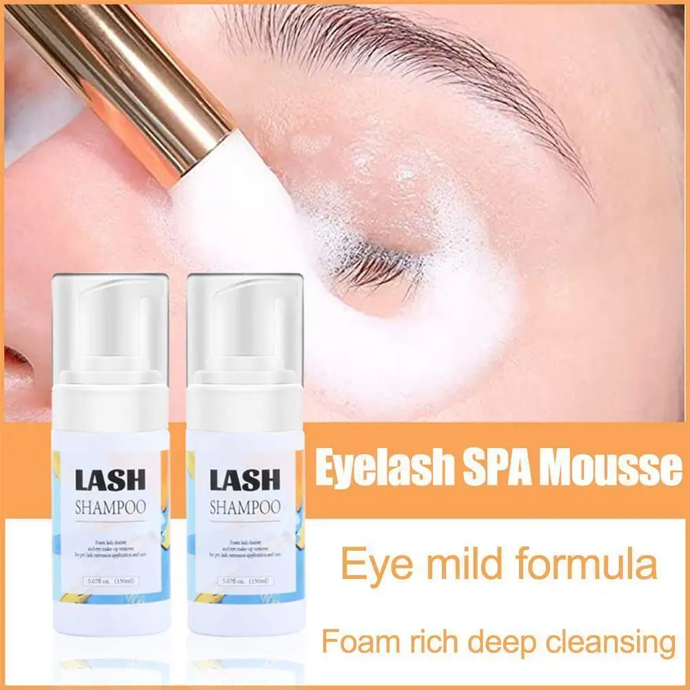

Eyelash Extension Shampoo 150ml Eyelid Foaming Cleanser Wash For Extensions Natural Lashes Makeup Mascara Remover Professio O4z4