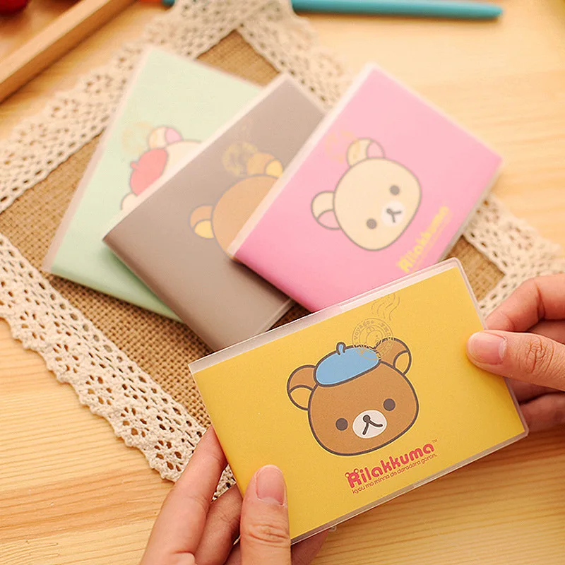 Мини-блокнот Rilakkuma ПВХ Обложка 4 шт./лот милый блокнот с животными школьные