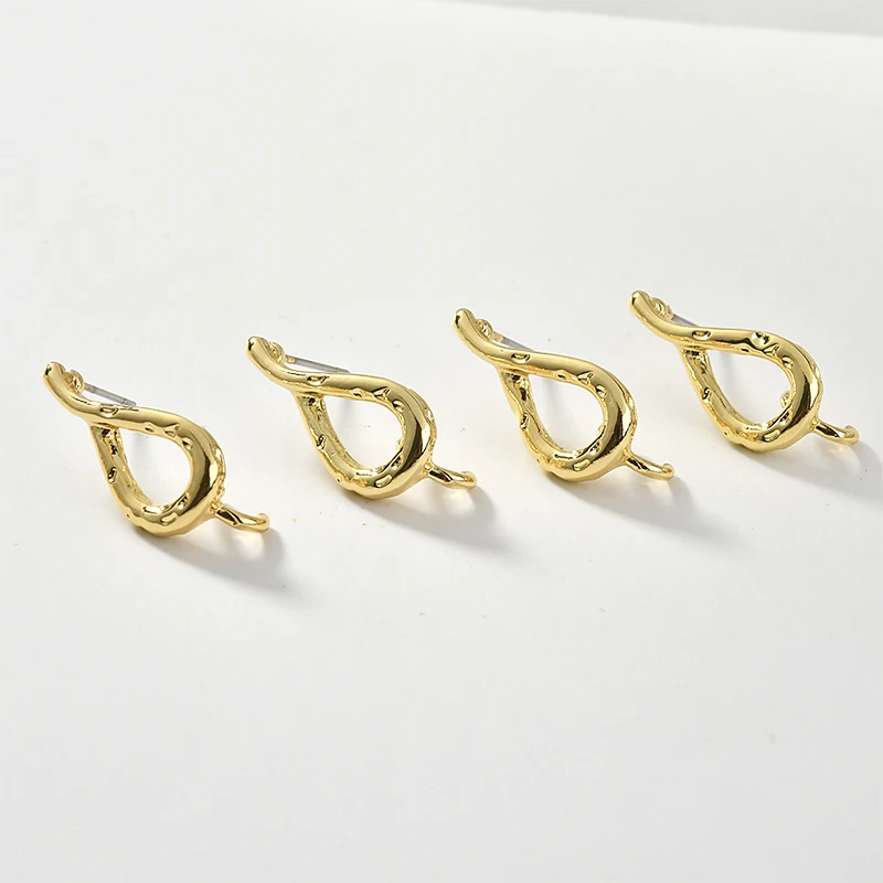 Игла для сережек diy6 из ассиметричного тиснения эллиптическая круглая витая игла