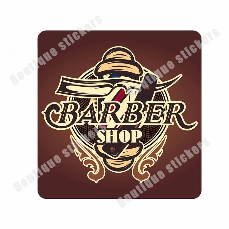 Наклейка для парикмахерской с защитой от царапин водостойкая на заказ Лидер