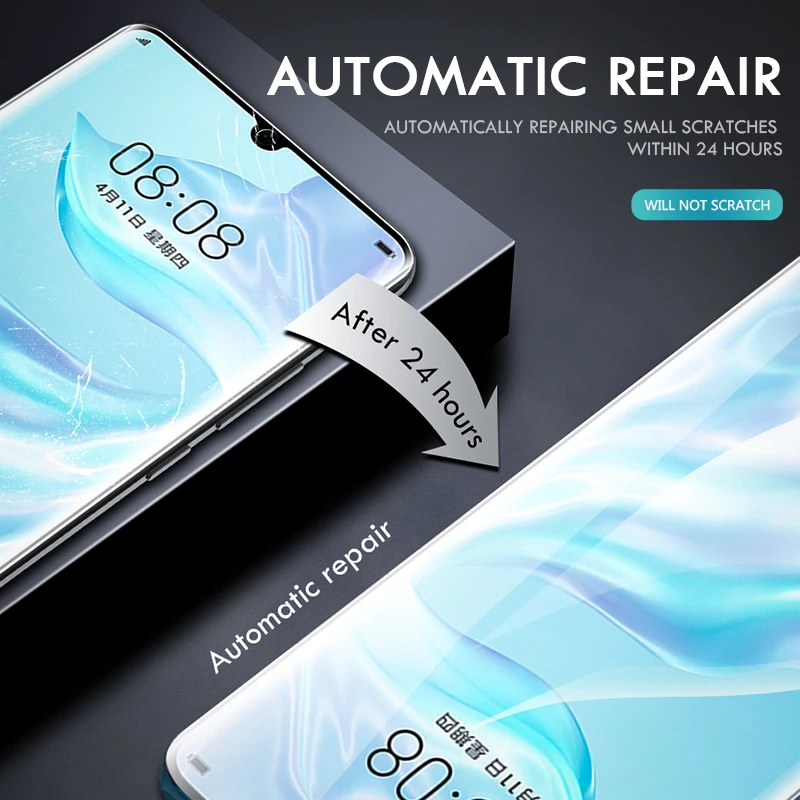 Hydrogel Film for Huawei Y7 Y9 Y9S 2018 ii Y5 Y6 Screen Protector P Smart Pro Plus 2019 2021 S Z | Мобильные телефоны и