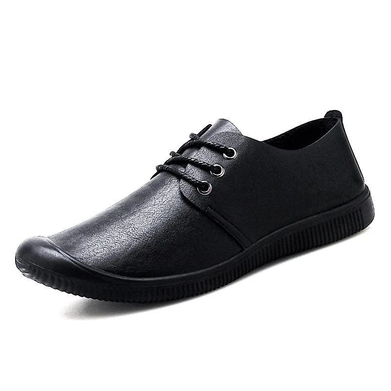 

Leather shoes men soft bottom spring and summer 2019 comfortable British leisure zapatos de hombre mens shoes