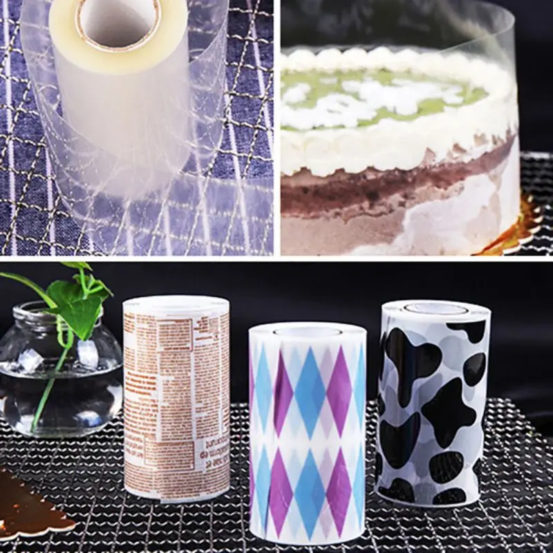 

Cake Rims Transparent Mousse Hard Edging Soft Rims Disposable Safe 8/10cm For Cake Decorating