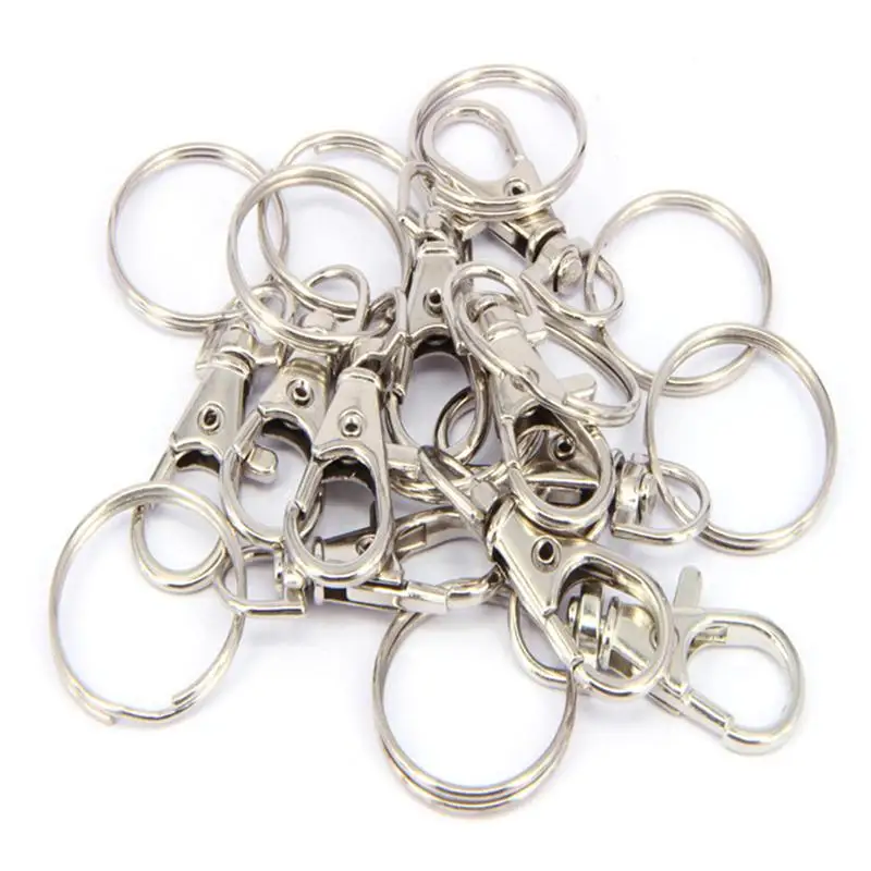 10 шт. металлический поворотный брелок для ключей с омарами автомобильный