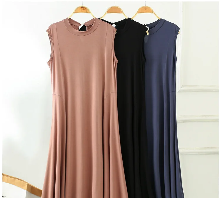 Женская ночная рубашка Fdfklak Повседневная Длинная Ночная из модала свободная без