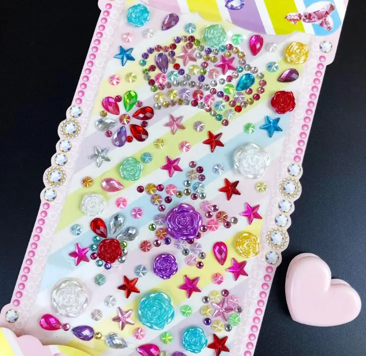 2 шт. детские наклейки в виде драгоценных камней Алмазная наклейка кристальная